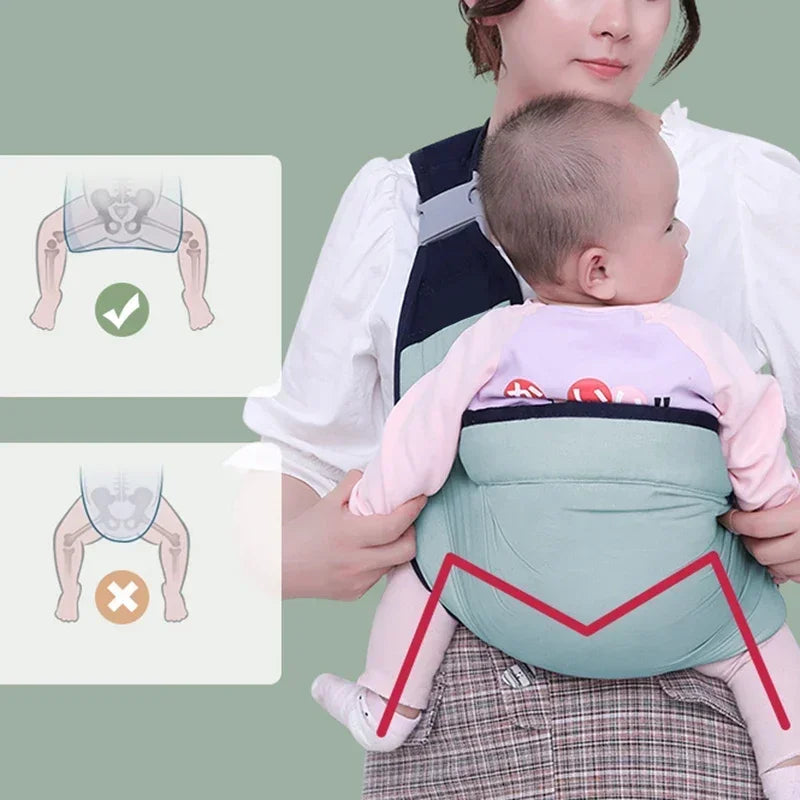 Ergonomic Baby Carrier Ring Sling – Adjustable Wrap for Newborns to Toddlers