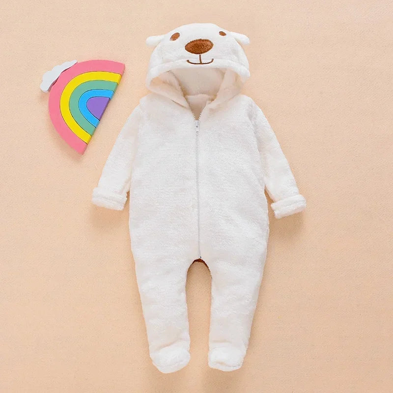 Baby Bear Hooded Romper