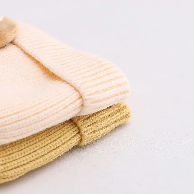 Cute Bear Ear Baby Knitted Beanie