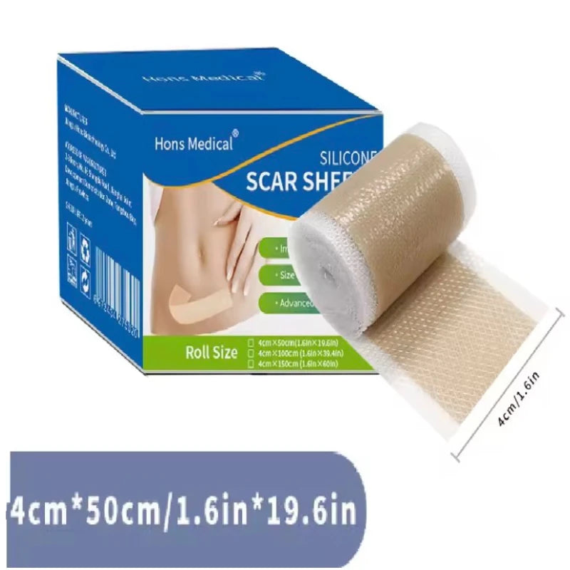 Silicone Scar Repair Tape – C-Section, Surgery & Burn Scar Treatment