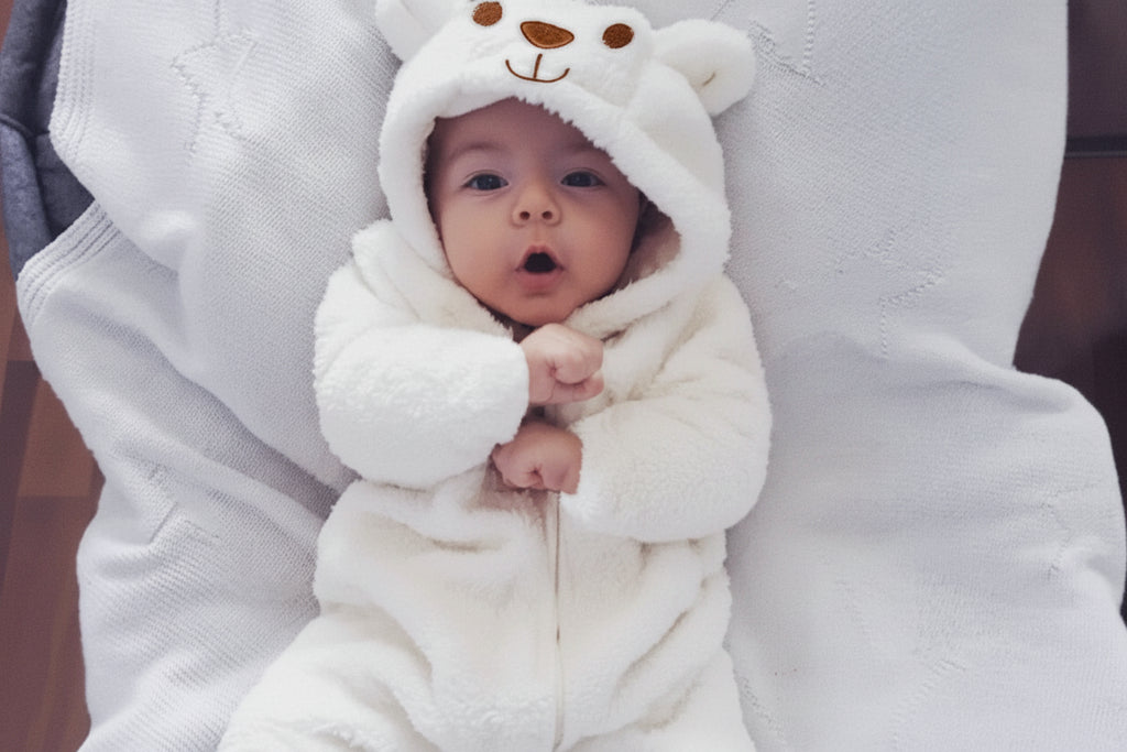Baby Bear Hooded Romper