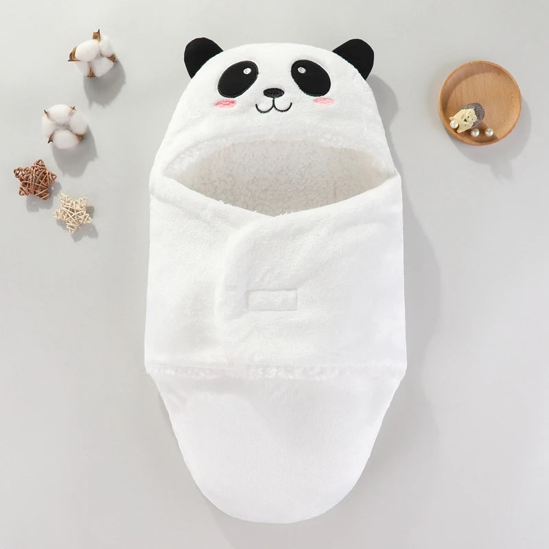 Baby Sleeping Bag – Soft Fleece Wrap Blanket with Cartoon Designs