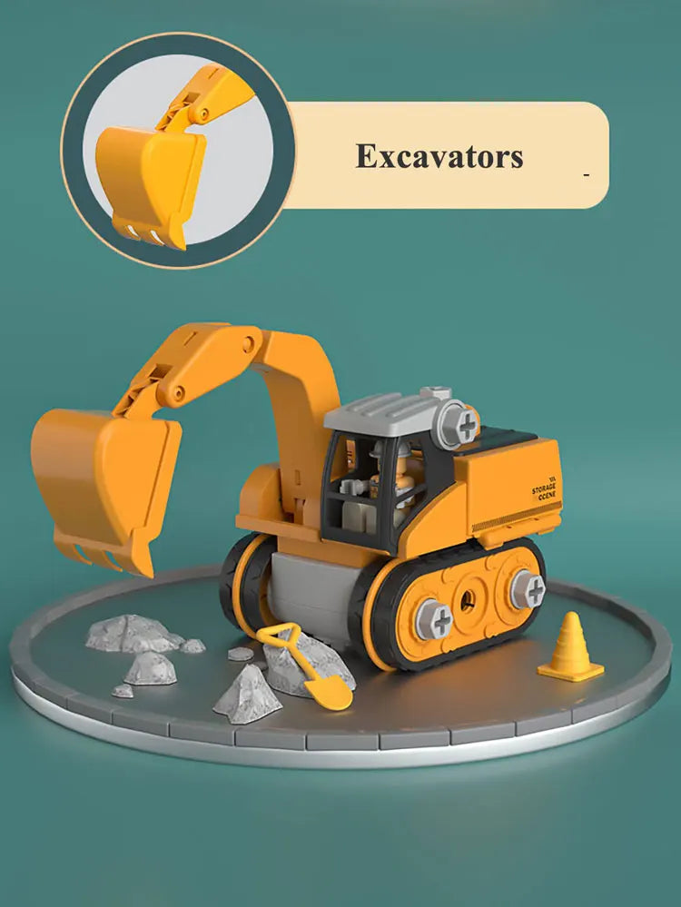 BuildMaster Alloy Construction Fleet – Interactive Take-Apart Trucks