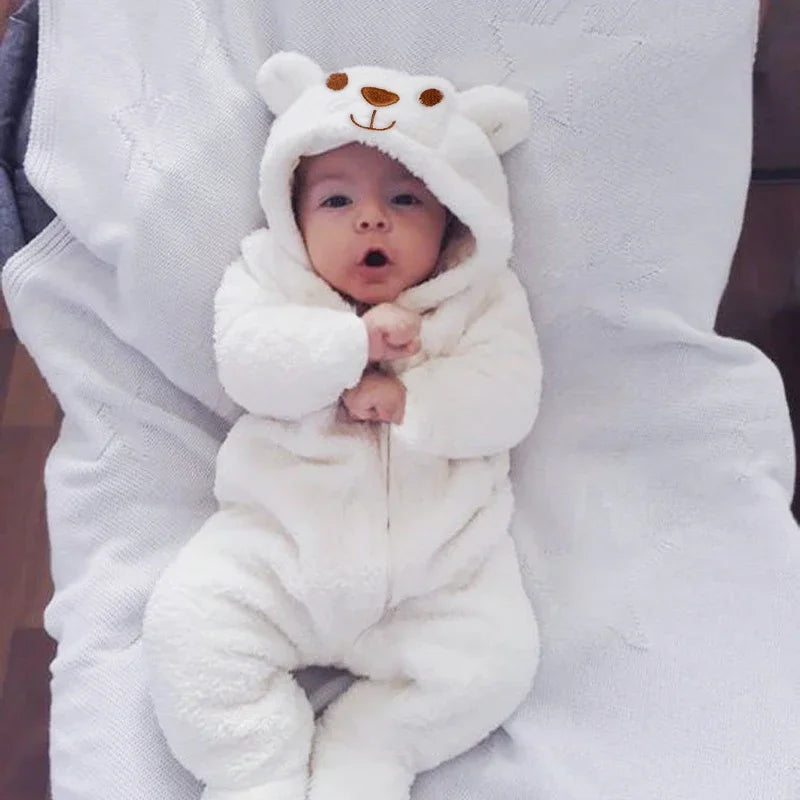 Baby Bear Hooded Romper