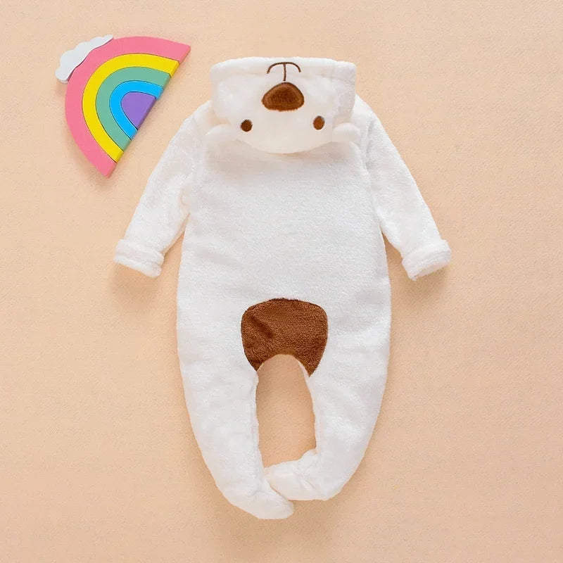 Baby Bear Hooded Romper
