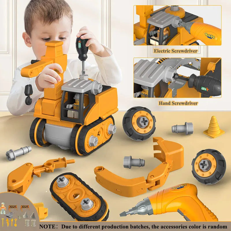 BuildMaster Alloy Construction Fleet – Interactive Take-Apart Trucks