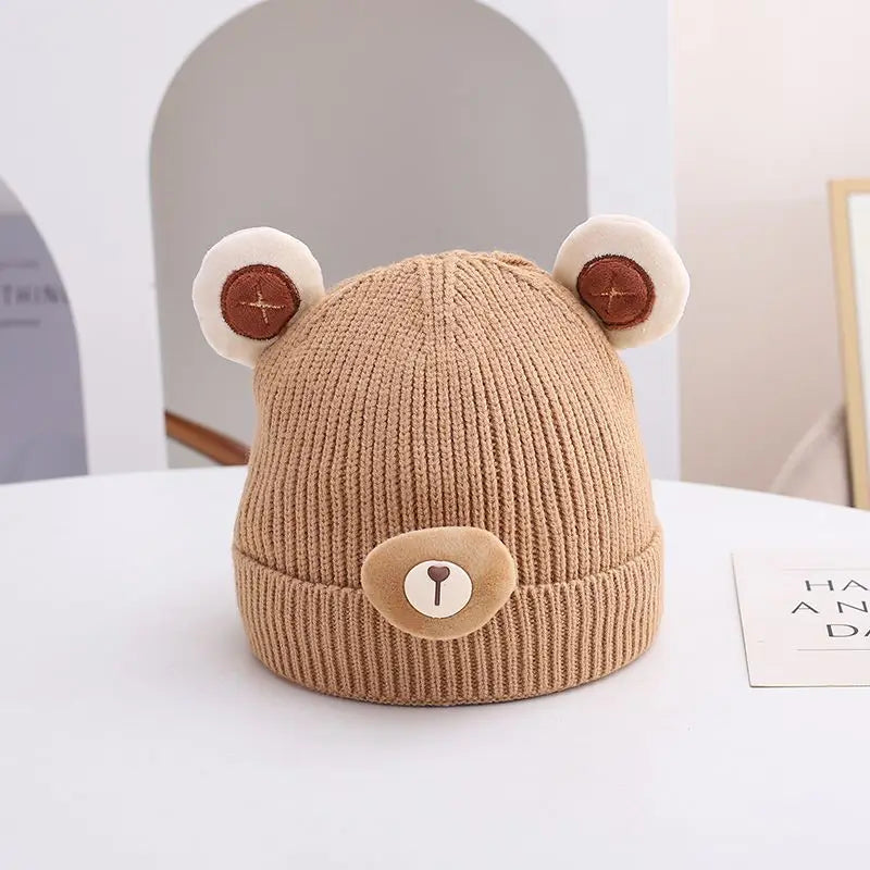 Cute Bear Ear Baby Knitted Beanie