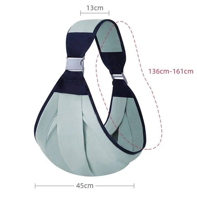 Ergonomic Baby Carrier Ring Sling – Adjustable Wrap for Newborns to Toddlers