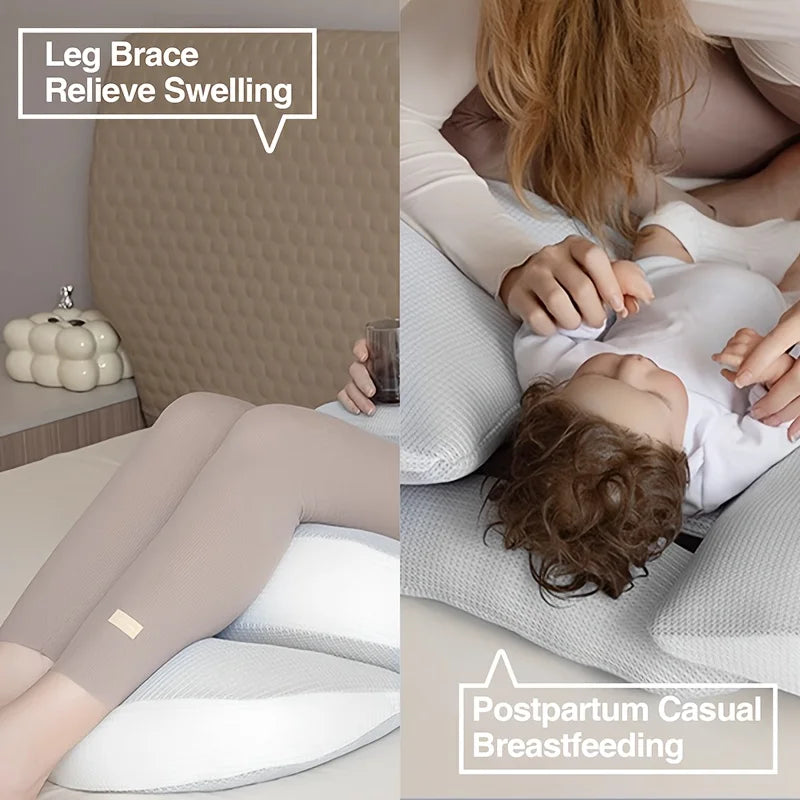 U-Shaped Maternity Pillow - Full Body Pregnancy Support for Side Sleepers