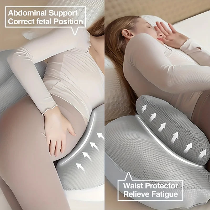 U-Shaped Maternity Pillow - Full Body Pregnancy Support for Side Sleepers