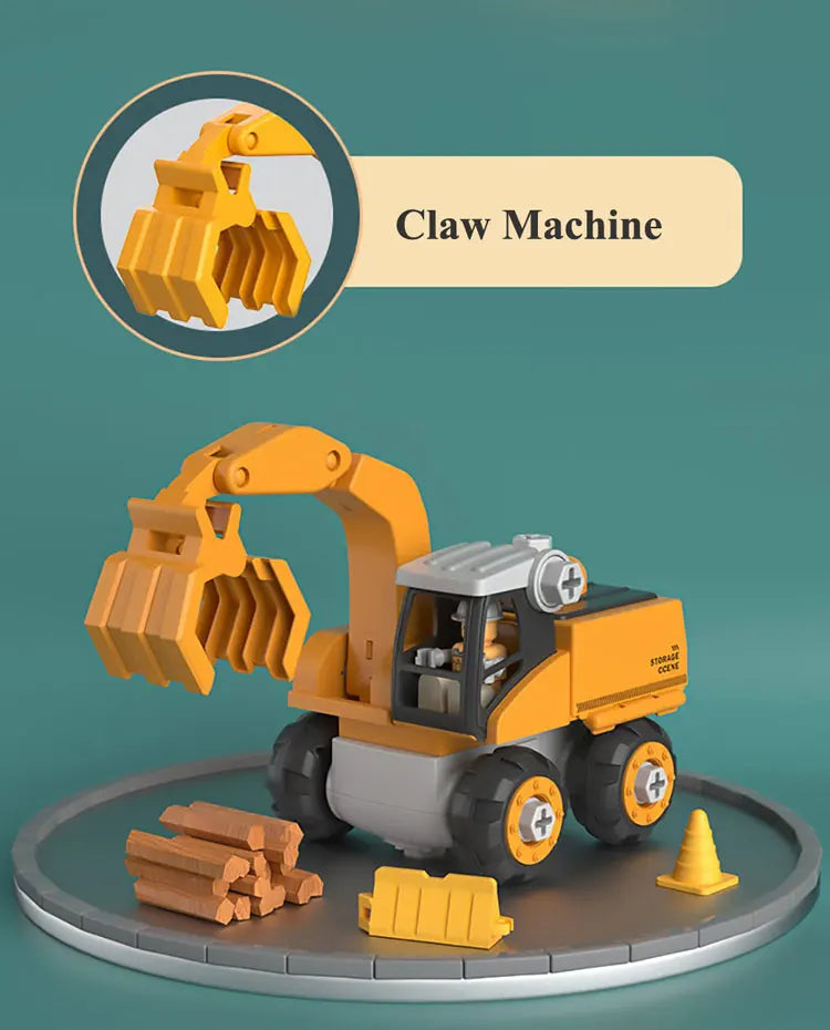 BuildMaster Alloy Construction Fleet – Interactive Take-Apart Trucks